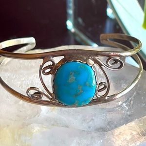 Tom Taylor Turquoise & Sterling Cuff Bracelet